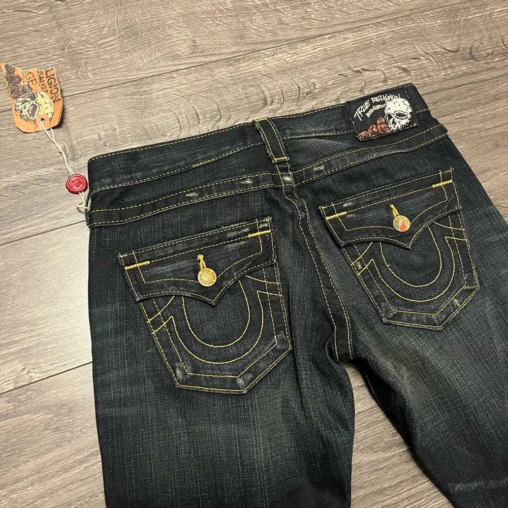 Vintage Y2K true religion Dark Wash Denim Jeans - Picture 3 of 4
